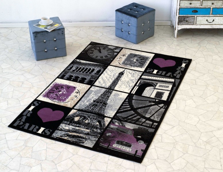 Teppich Motiv Paris City I Love Paris Frankreich ca 140 x Teppich Motiv Paris City I Love Paris Frankreich ca 140 x